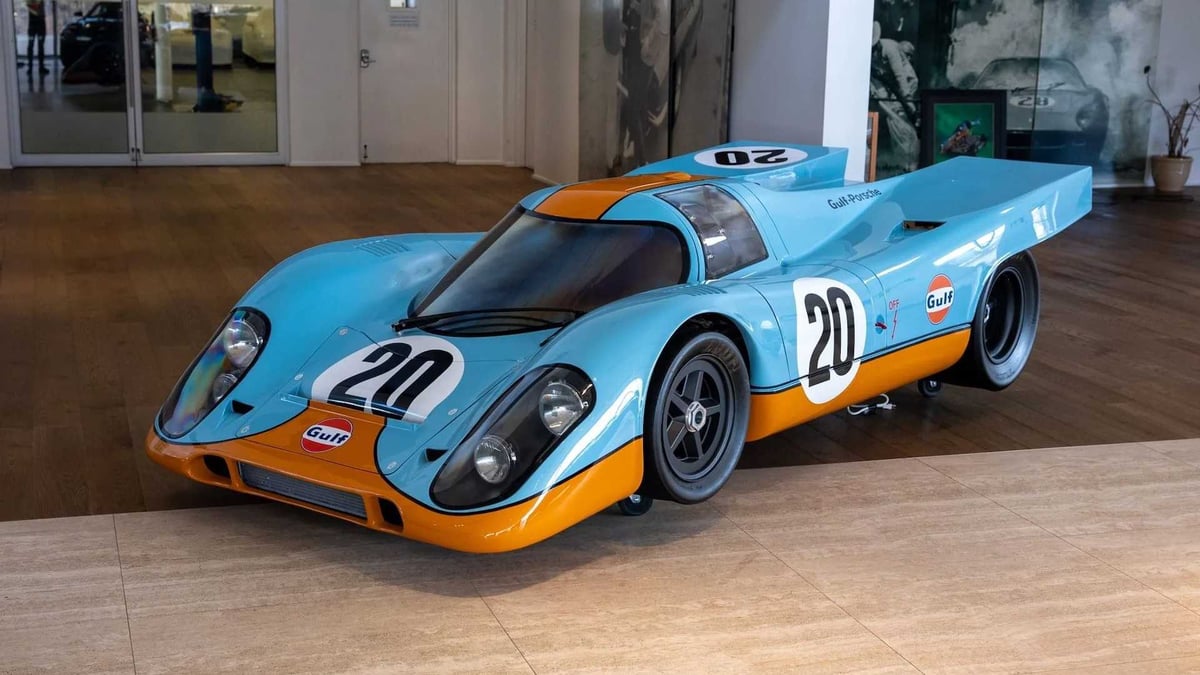 $300K Slot Car Track Hidden Inside A Replica Porsche 917