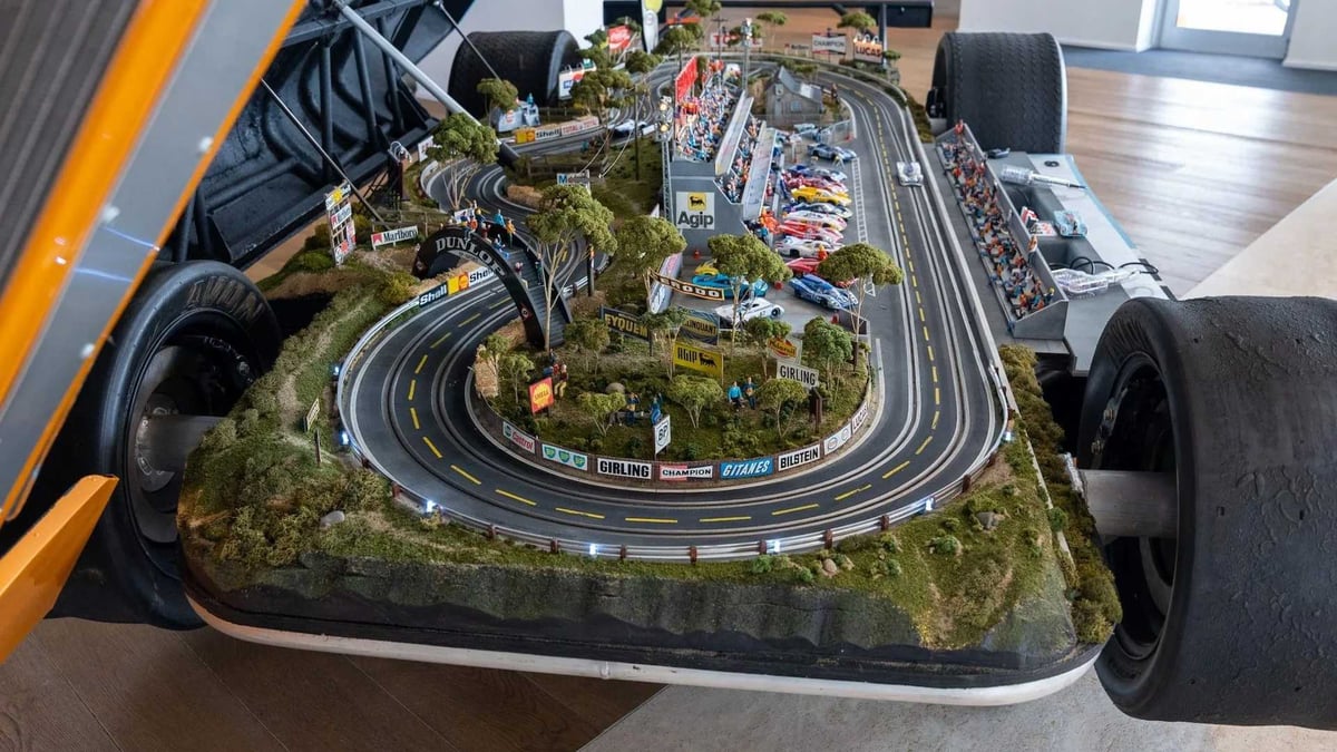 $300K Slot Car Track Hidden Inside A Replica Porsche 917