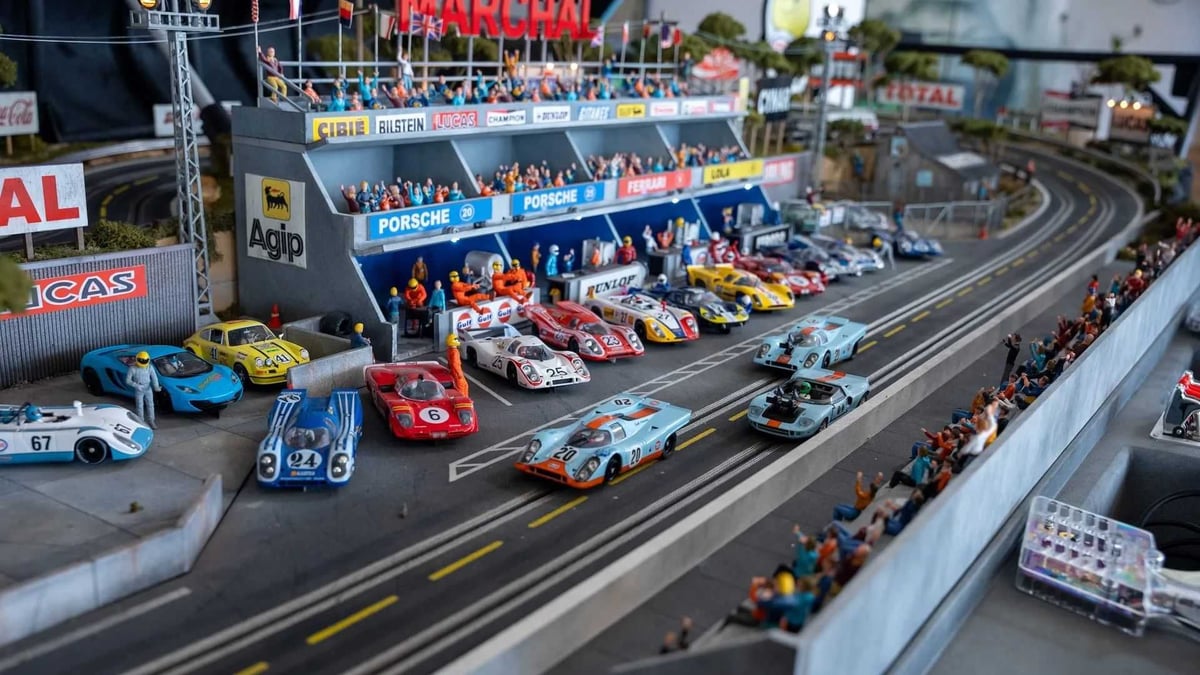 $300K Slot Car Track Hidden Inside A Replica Porsche 917