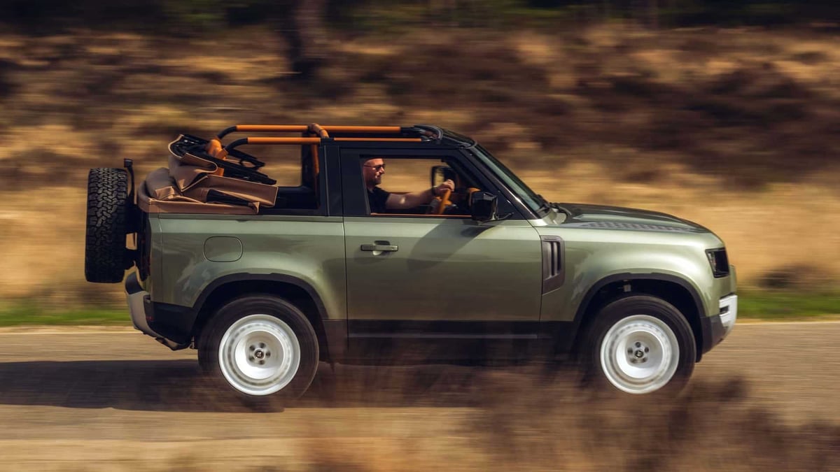 The Land Rover Defender 90 Valiance Convertible