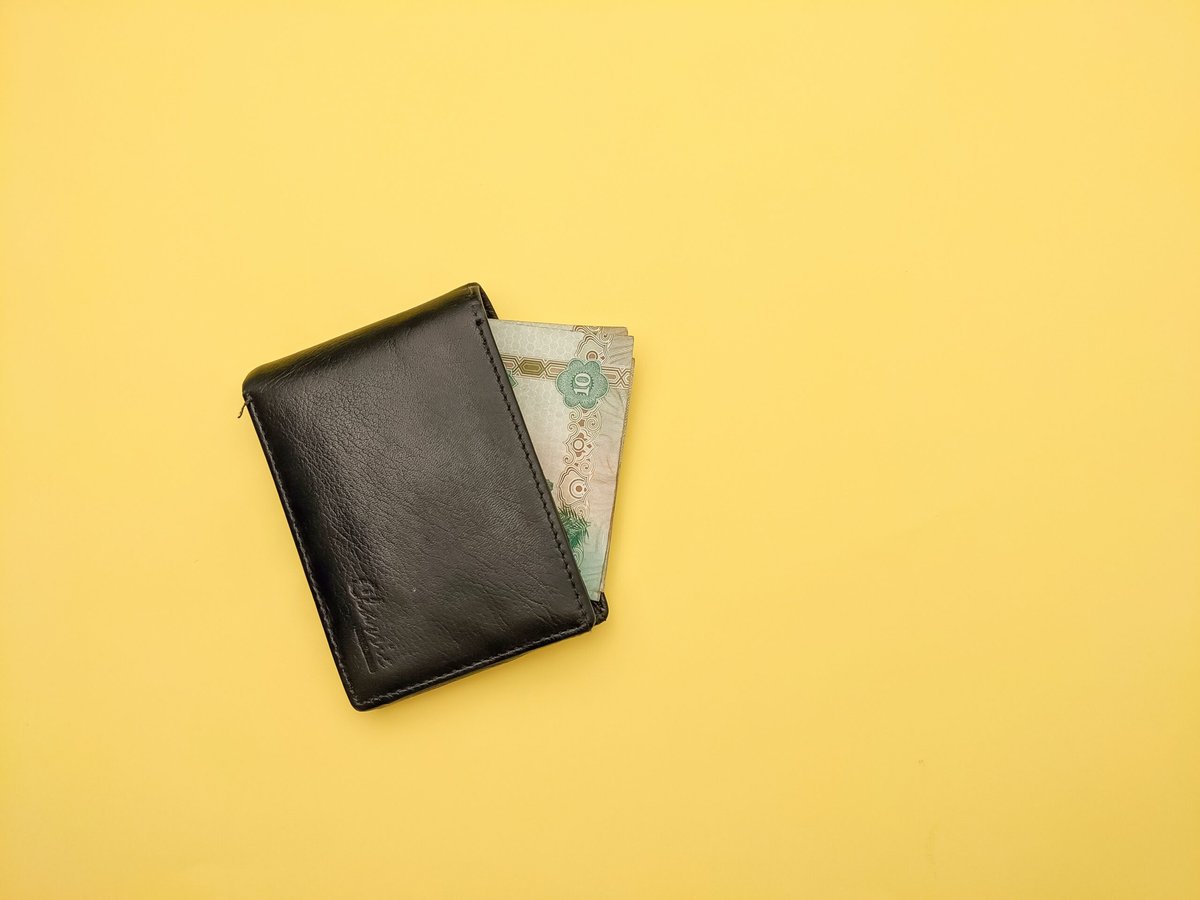 Repurposed Leather Bifold Wallet with St Louis Blues Patch