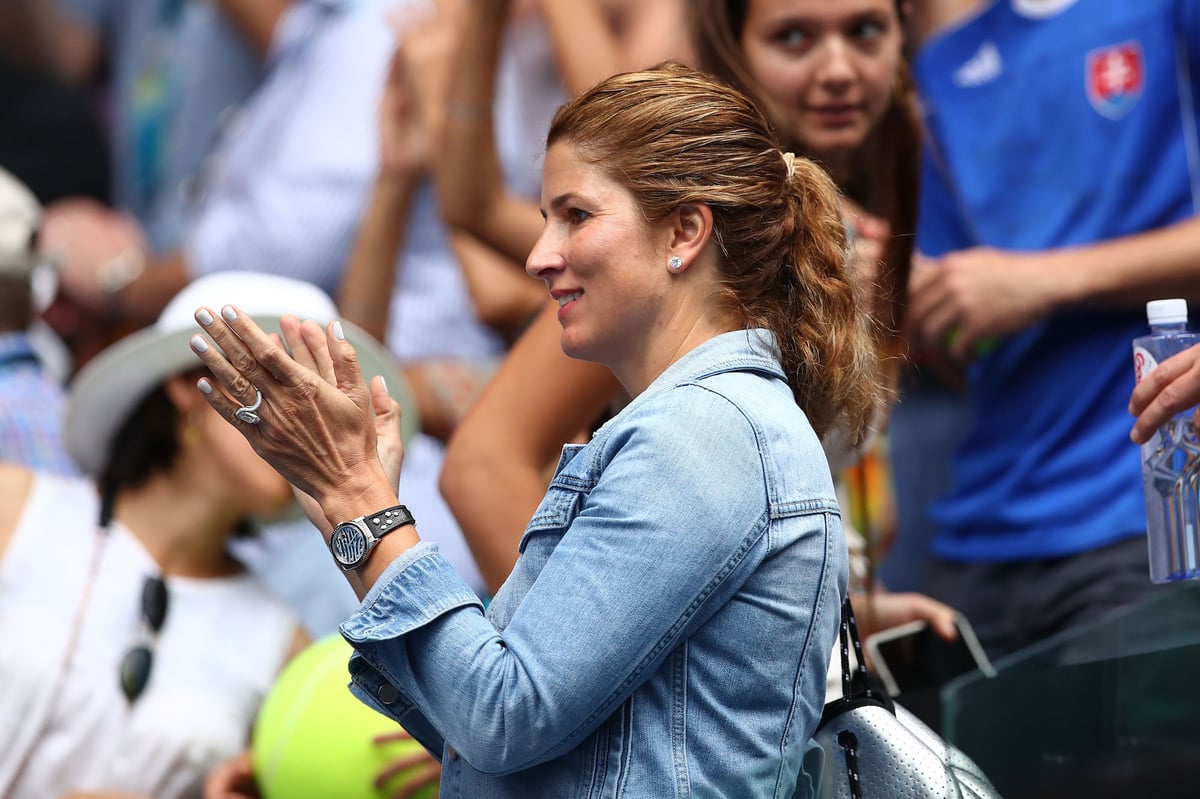 Mirka Federer watches