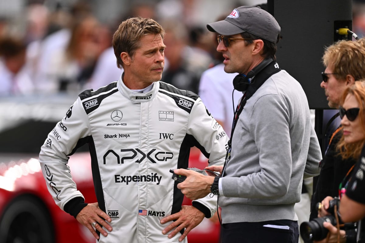 First Look: Brad Pitt Formula 1 Movie At The British Grand Prix