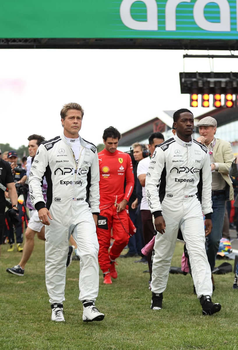 First Look: Brad Pitt Formula 1 Movie At The British Grand Prix