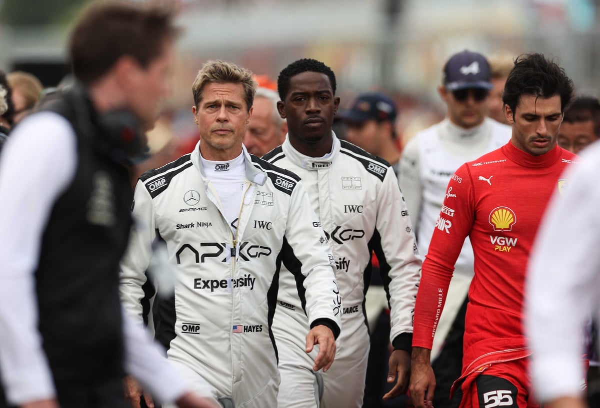 First Look: Brad Pitt Formula 1 Movie At The British Grand Prix