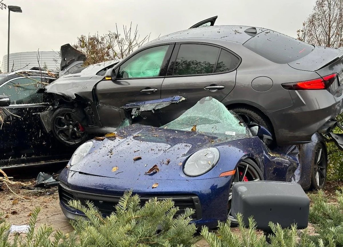 crash alfa romeo porsche