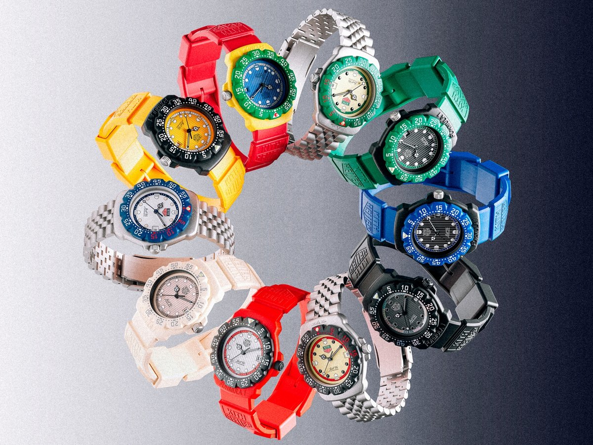 TAG Heuer & Kith Throwback To The 1980s With New Formula 1 TAG Heuer & Kith Throwback To The 1980s With New Formula 1