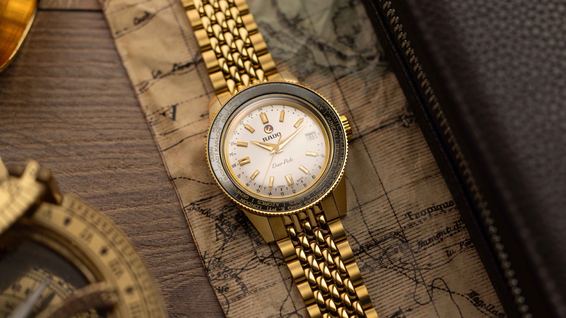 Rado’s Latest Over-Pole Worldtime Is Golden-Age In Both Design & Spirit