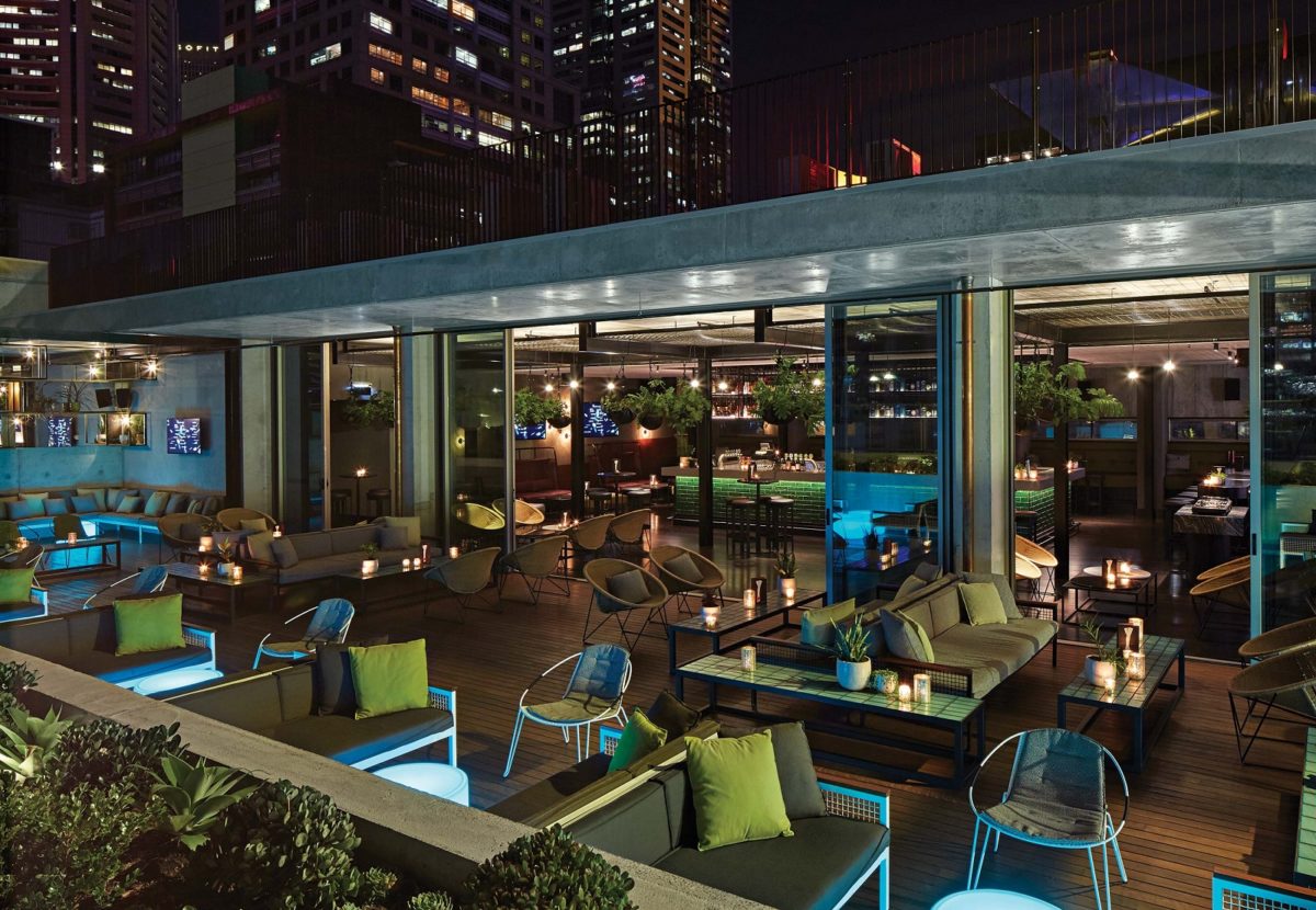 QT Melbourne boasts one of the best Melbourne rooftop bars