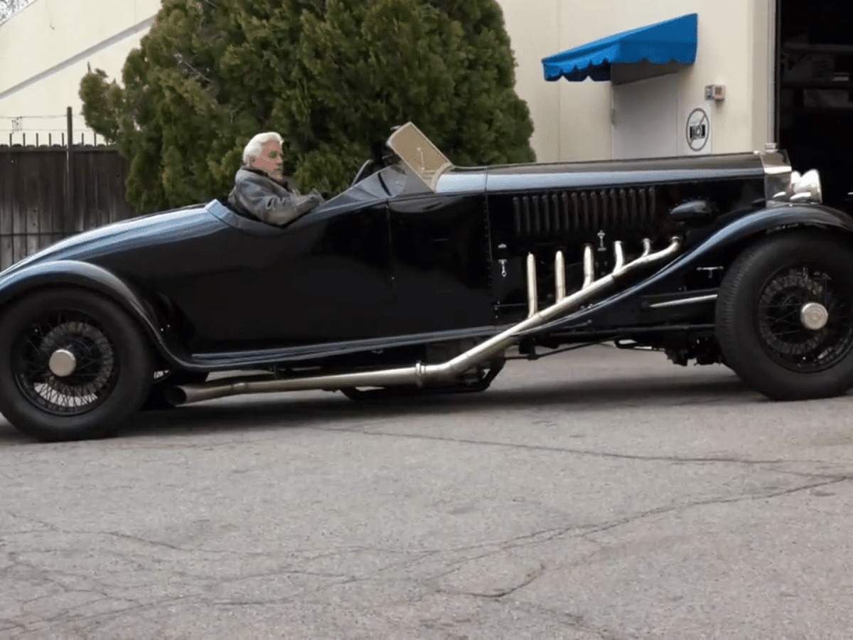 Jay Leno S Rolls Royce Merlin Has A V 12 Wwii Spitfire Engine Under The Hood
