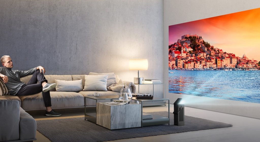 LG&#8217;s 150-Inch 4K Projector Makes Any Surface Your HDR Screen