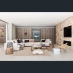 A living room filled with furniture and a flat screen tv