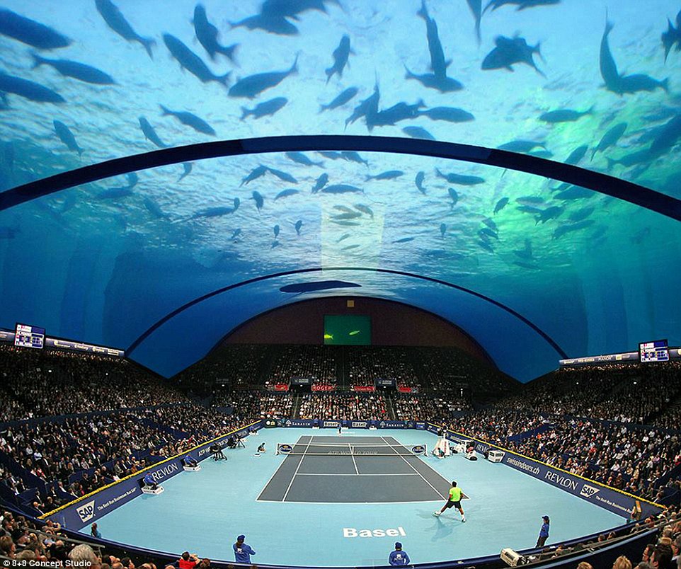 Dubai Poised To Build Underwater Tennis Stadium