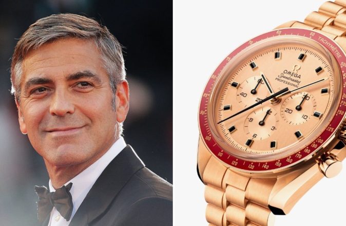 A Closer Look At George Clooney&#8217;s Omega Speedmaster In &#8216;Moon Gold&#8217;