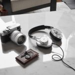 A camera on a table
