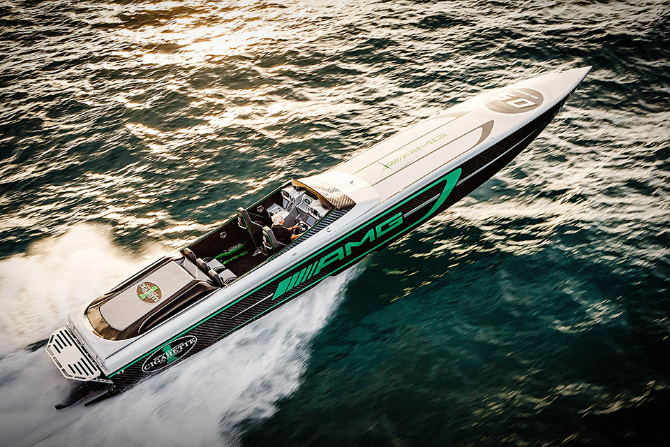Introducing The Marauder: A 3,100HP Mercedes AMG Cig Boat