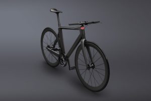 A close up of a bicycle