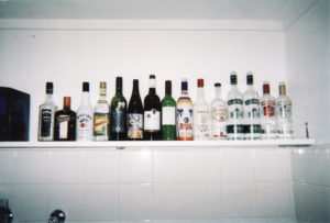 A bottle of wine