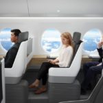 A group of people sitting in chairs