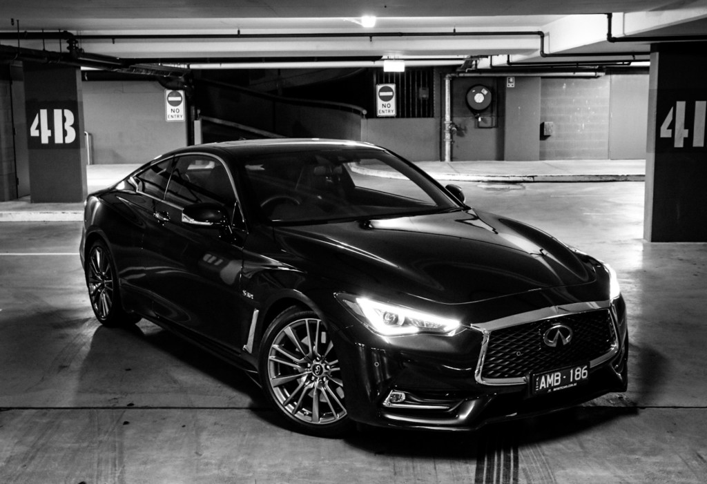 A car parked in front of a building