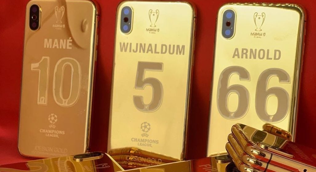 Liverpool Players Received 24k Gold Plated Champions League iPhones