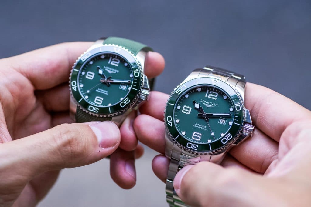 41 and 43mm 41mm Longines HydroConquest Watches compared