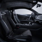 A close up of a motorcycle seat