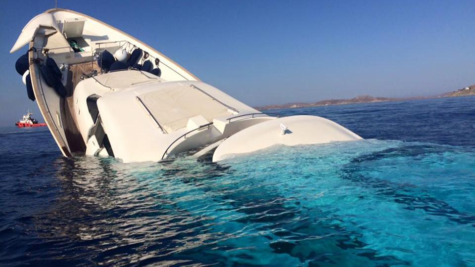 $10 million yacht sinks after launch