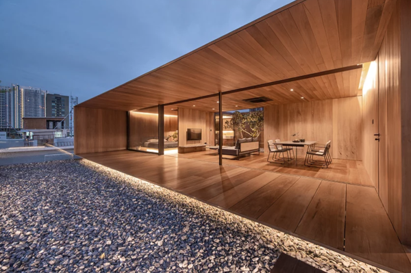 Modernist ‘Skyscape’ Apartment Is A Tranquil Oasis Atop Bangkok