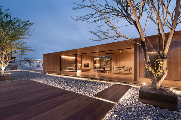 Modernist ‘Skyscape’ Apartment Is A Tranquil Oasis Atop Bangkok