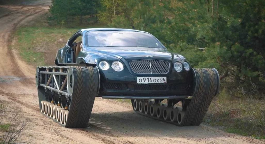 Trust The Russians To Put A Bentley Continental GT On Tank Tracks