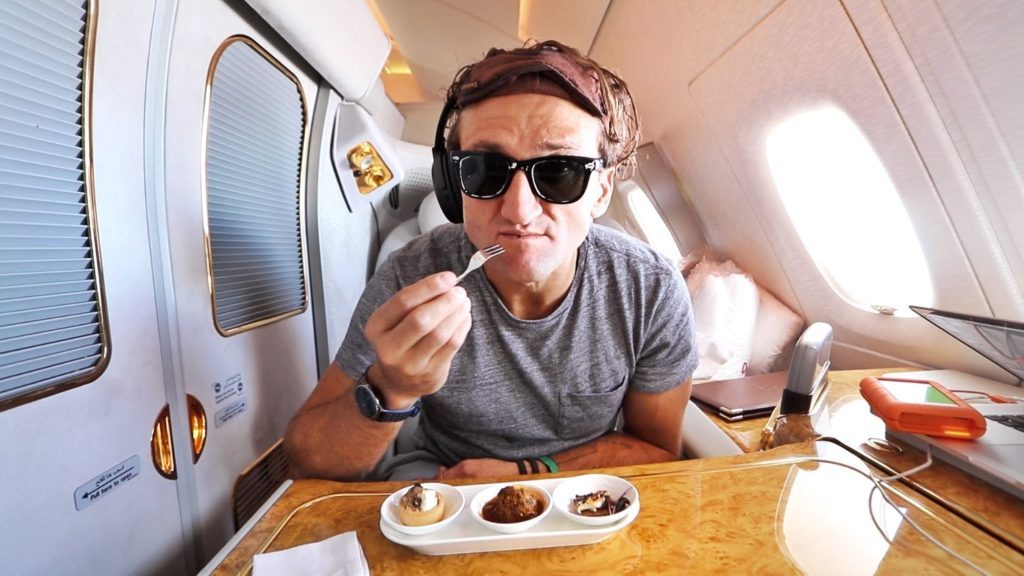 Casey Neistat Shows Us What It’s Like To Fly Emirates First Class