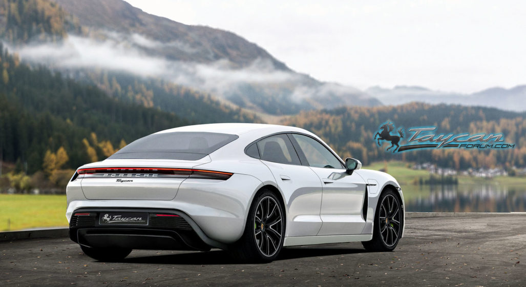 Early Renders Show The All-Electric Production Porsche Taycan