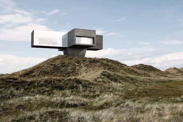 Cross-Shaped &#8216;Dune House&#8217; Provides Incredible Views Of The Danish Coast