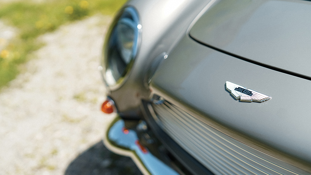 A side view mirror of a car