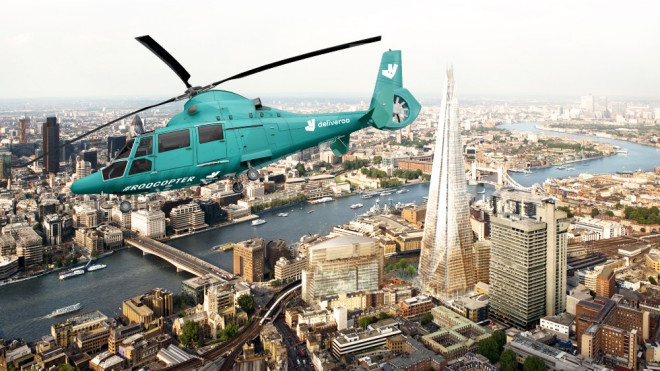 Deliveroo Announce The World’s First Helicopter Restaurant Over London