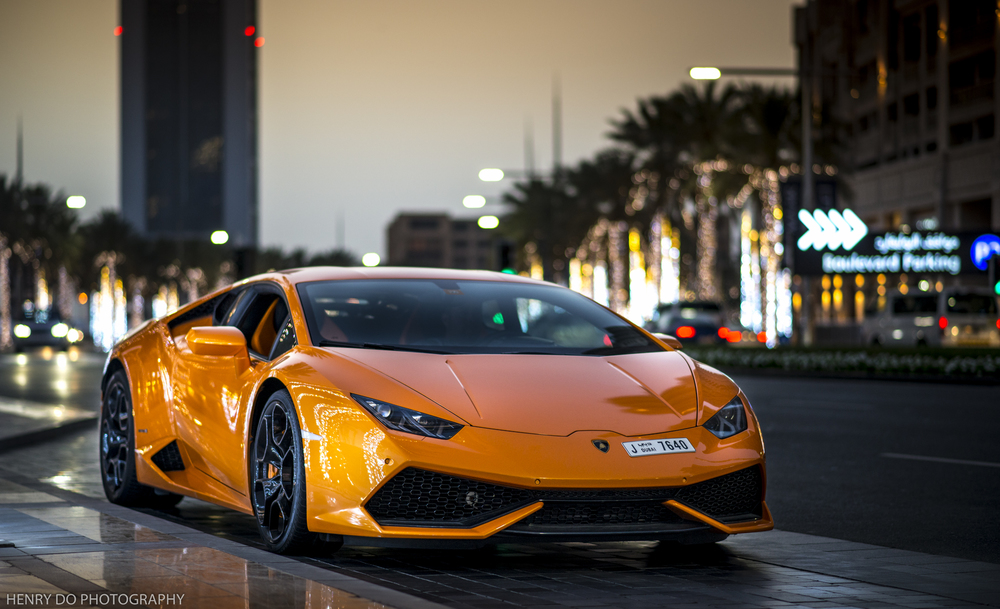 A car parked on a city street