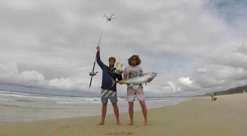 Watch Three Aussie Mates Catch A 20kg Tuna With A Drone