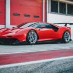 A car parked in front of a building