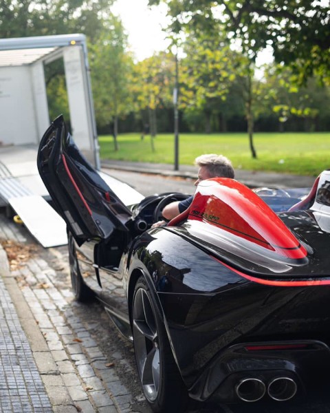 Gordon Ramsay Takes Delivery Of A Ferrari Monza SP2