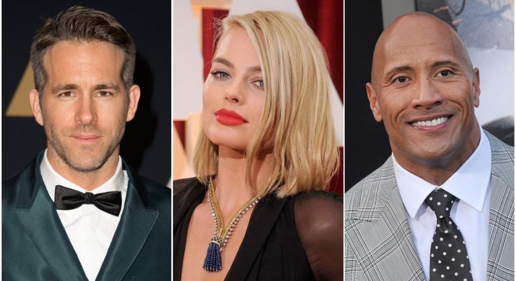 2019 Salaries Of Hollywood Stars The Rock, Margot Robbie, Robert Downey Jr. And More Revealed