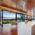 A room with a large window