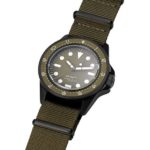 A clock in the middle of a watch