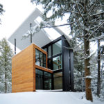 A house covered in snow