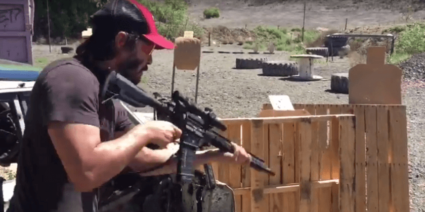 Watch Keanu Reeves’ Insane Firearm Skills