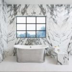 A view of the tub