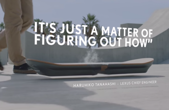 Watch This Skater Take The Lexus Hoverboard For A Spin