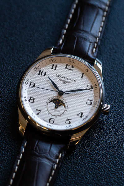Longines Master Moonphase White Dial