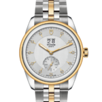 A clock on the side of a watch