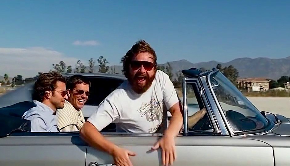 A man sitting in a car